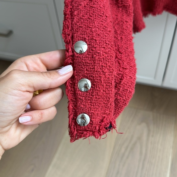 IRO red sweater/jacket - Picture 3 of 5